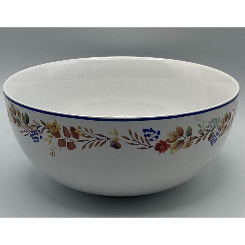 Martha Stewart Collection Batter Mixing Batter Bowl Blue Orange Fall Foliage 9"‎
